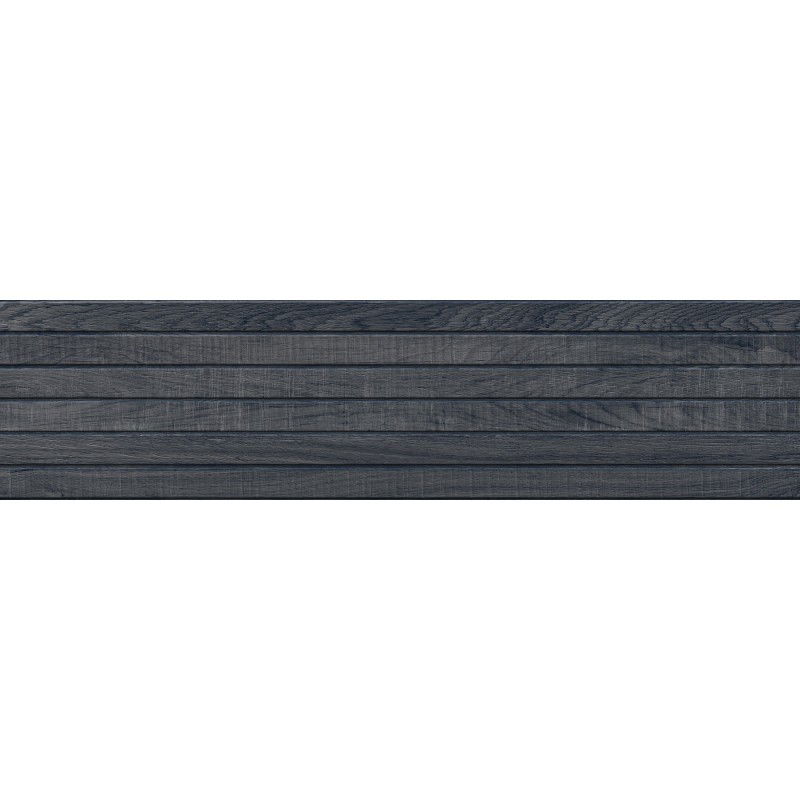 Mexen Western Wood Nero glazovaný rektifikovaný gres G1, dlaždice imitující dřevo na stěnu 120 x 30 cm, mat
