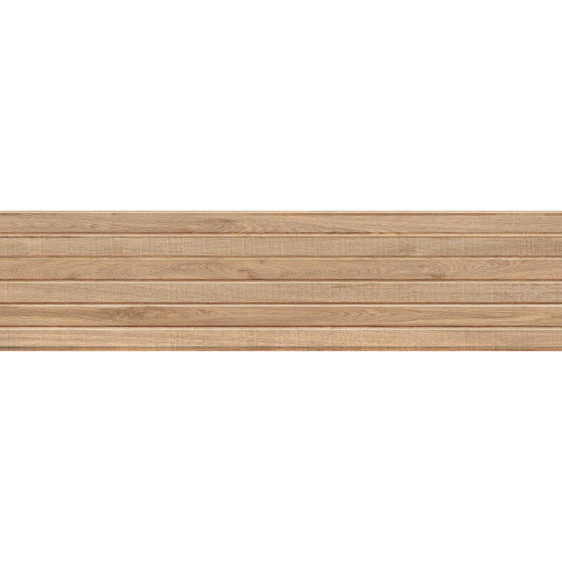 Mexen Mulberry Wood Honey gres glazovaný rek. G1, dřevěná nástěnná dlaždice 120 x 30 cm, mat - TL703-120-030-51