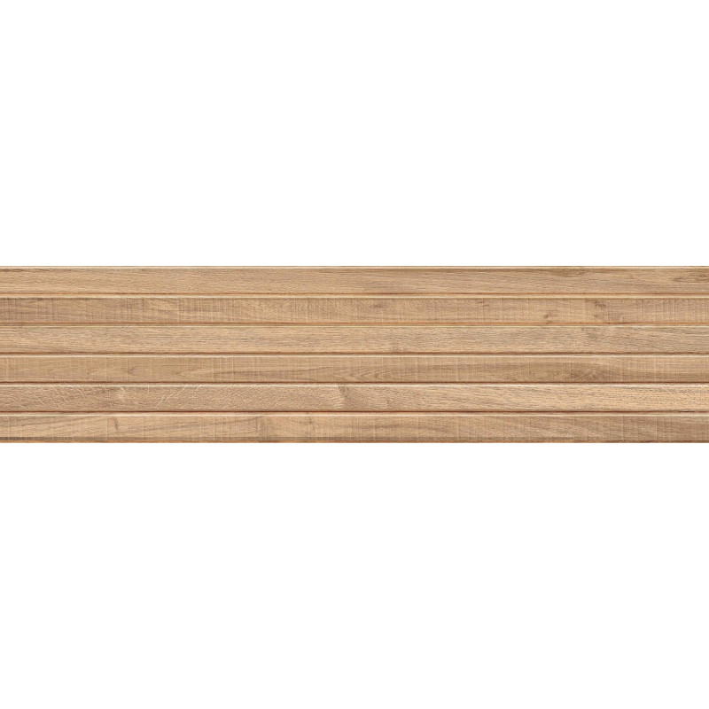 Mexen Mulberry Wood Honey gres glazovaný rek. G1, dřevěná nástěnná dlaždice 120 x 30 cm, mat - TL703-120-030-51