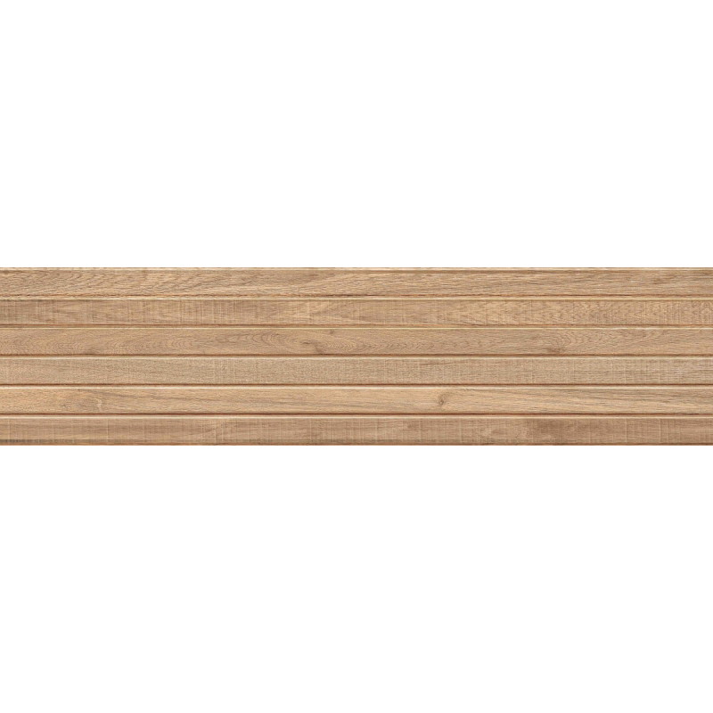 Mexen Mulberry Wood Honey gres glazovaný rek. G1, dřevěná nástěnná dlaždice 120 x 30 cm, mat - TL703-120-030-51