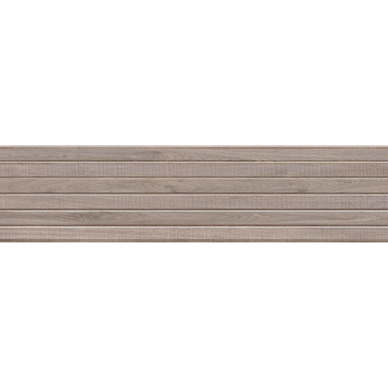 Mexen Mulberry Wood Tortora glazovaný rekt. G1, nástěnná dlaždice dřevěného vzhledu 120 x 30 cm, matná