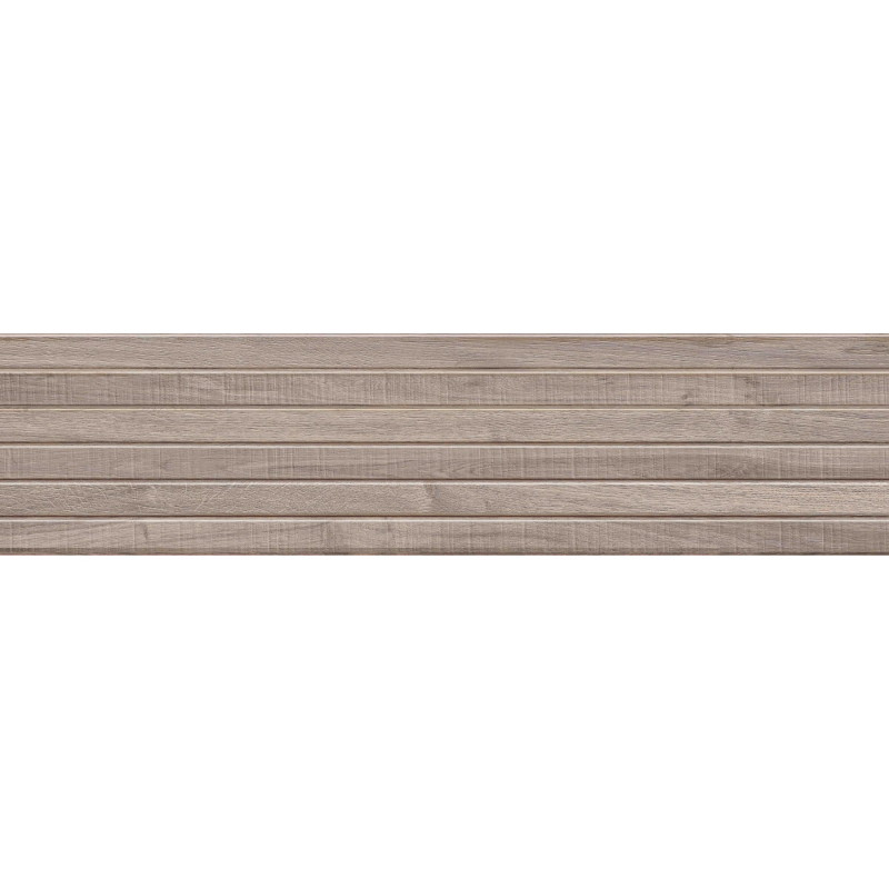 Mexen Mulberry Wood Tortora glazovaný rekt. G1, nástěnná dlaždice dřevěného vzhledu 120 x 30 cm, matná