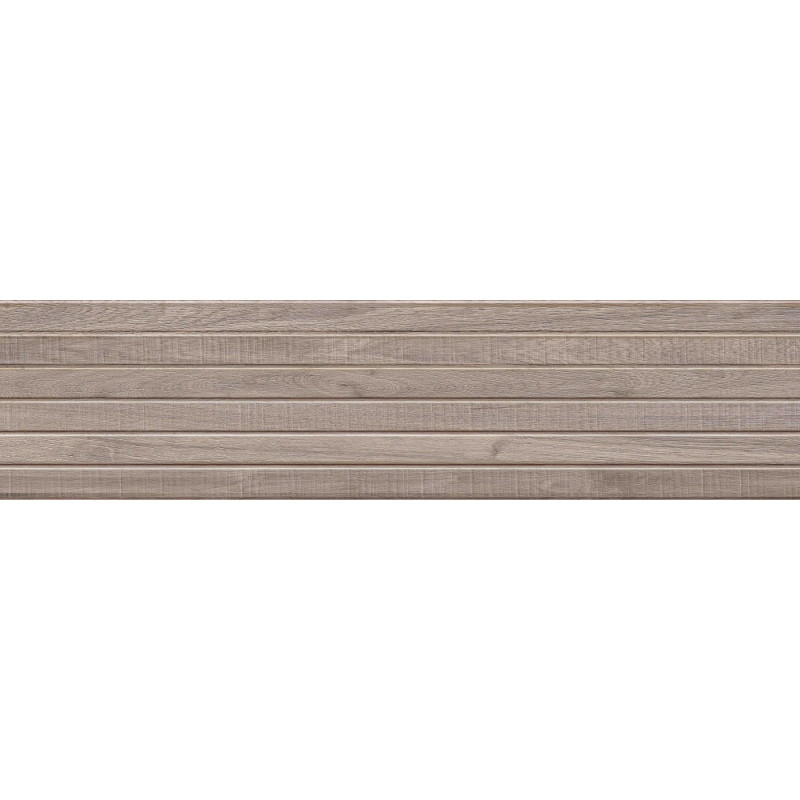 Mexen Mulberry Wood Tortora glazovaný rekt. G1, nástěnná dlaždice dřevěného vzhledu 120 x 30 cm, matná