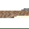 Mexen Native Hnědý glazovaný rekt. G1, dlaždice imitující dřevo na podlahu a stěnu 120 x 30 cm, carving