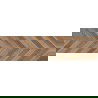 Mexen Native Hnědý glazovaný rekt. G1, dlaždice imitující dřevo na podlahu a stěnu 120 x 30 cm, carving