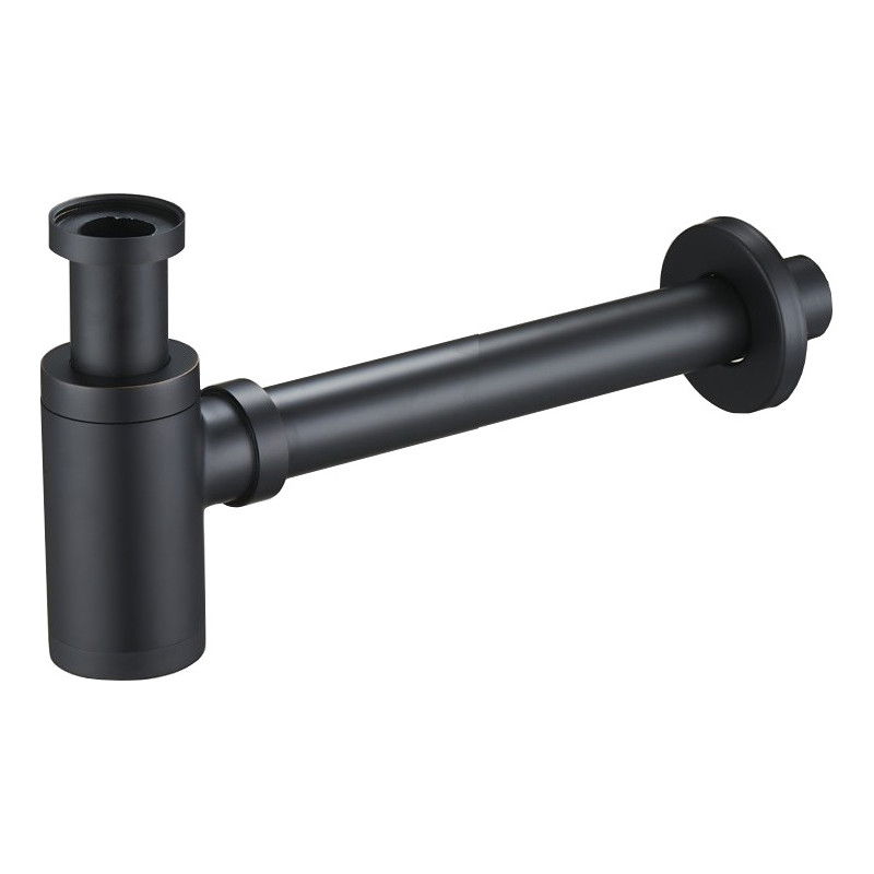 Mexen půlsifon umyvadlový kulatý, černý antický - 79950-79