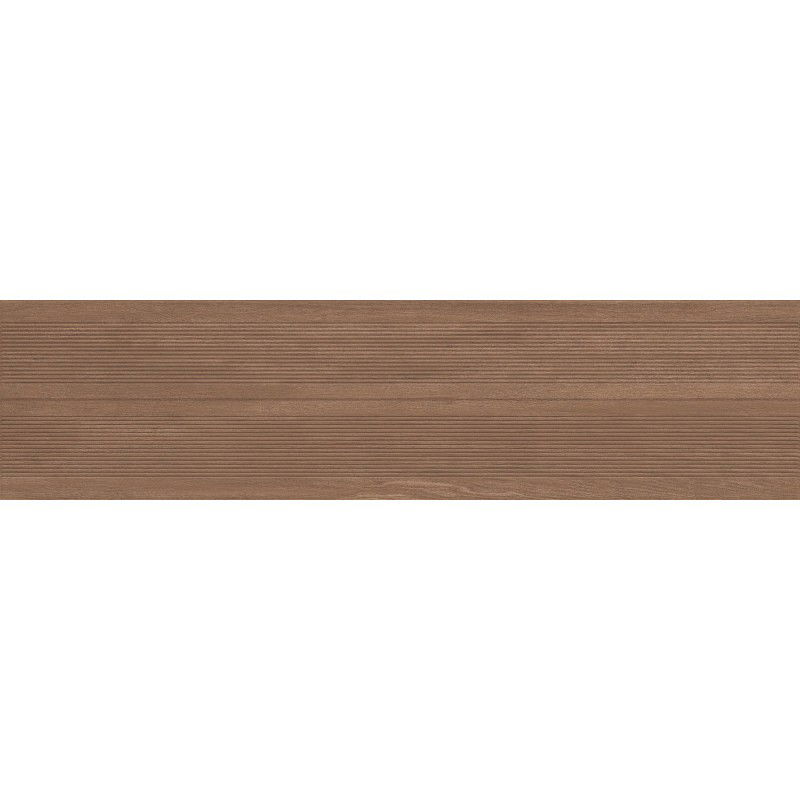 Mexen Prestige Wood Hnědý glazovaný gres rekt. G1, dřevo imitující stěnová dlaždice 120 x 30 cm, mat - TL706-120-030-50