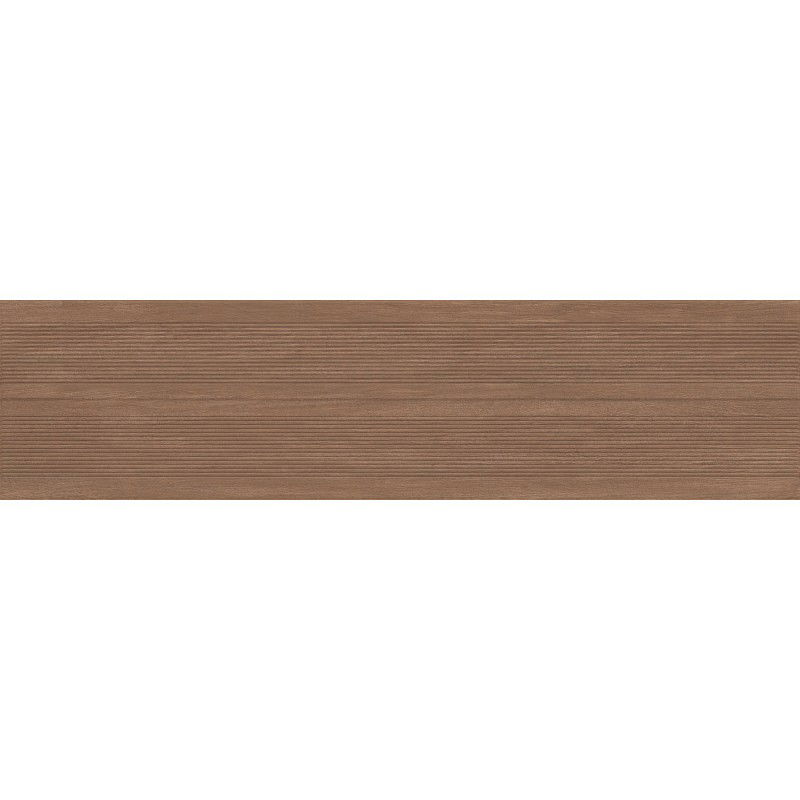 Mexen Prestige Wood Hnědý glazovaný gres rekt. G1, dřevo imitující stěnová dlaždice 120 x 30 cm, mat - TL706-120-030-50