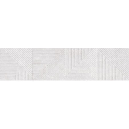 Mexen Magnifica Avenue Bianco glazovaný rekt. G1, nástěnná dlaždice 120 x 30 cm, matná - TL707-120-030-53