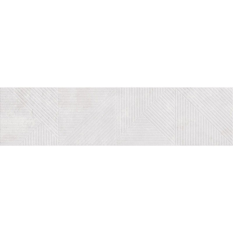 Mexen Magnifica Avenue Bianco glazovaný gres rekt. G1, nástěnná dlaždice 120 x 30 cm, mat - TL707-120-030-53