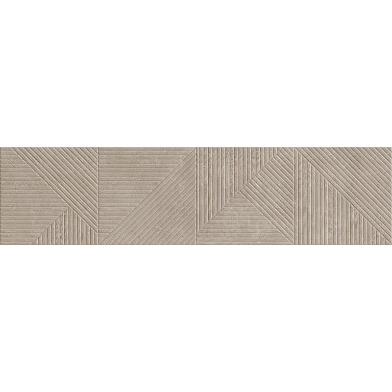Mexen Magnifica Avenue Taupe lesklý rektifikovaný gres G1, nástěnný obklad 120 x 30 cm, mat - TL707-120-030-54