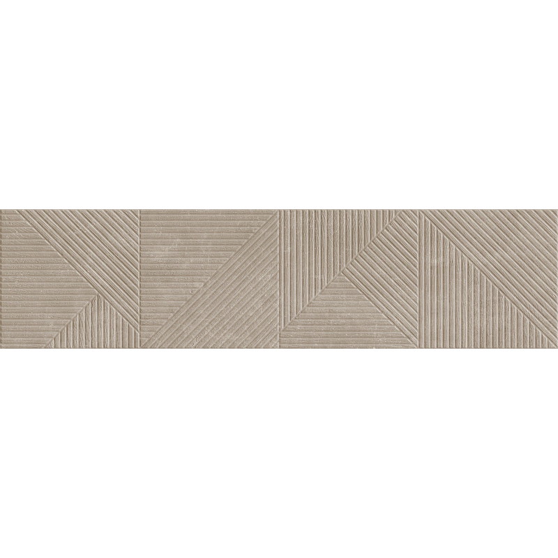 Mexen Magnifica Avenue Taupe lesklý rektifikovaný gres G1, nástěnný obklad 120 x 30 cm, mat - TL707-120-030-54