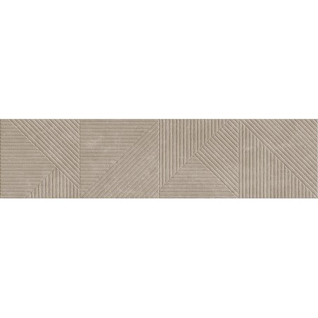 Mexen Magnifica Avenue Taupe lesklý rektifikovaný gres G1, nástěnný obklad 120 x 30 cm, mat - TL707-120-030-54