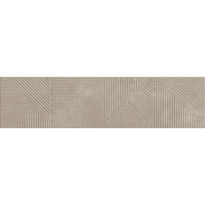 Mexen Magnifica Avenue Taupe lesklý rektifikovaný gres G1, nástěnný obklad 120 x 30 cm, mat - TL707-120-030-54