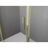 Mexen Exo-R 3S sprchový kout 3stěnný otevírací 90 x 95 cm, transparentní, zlatý - 819-090-095-50-00-3S