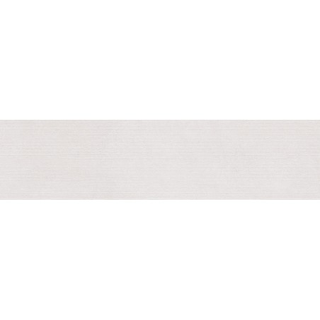 Mexen Oryol Liner White leštěný porcelán rekt. G1, podlahová a stěnová dlaždice 120 x 30 cm, carving - TL708-120-030-50