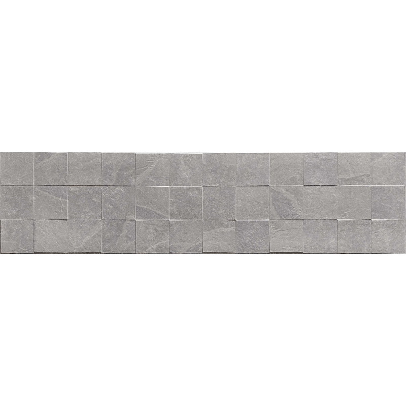 Mexen Icon Lyon Grigio glazovaný gres řez., nástěnná dlaždice 120 x 30 cm, matná - TL712-120-030-51