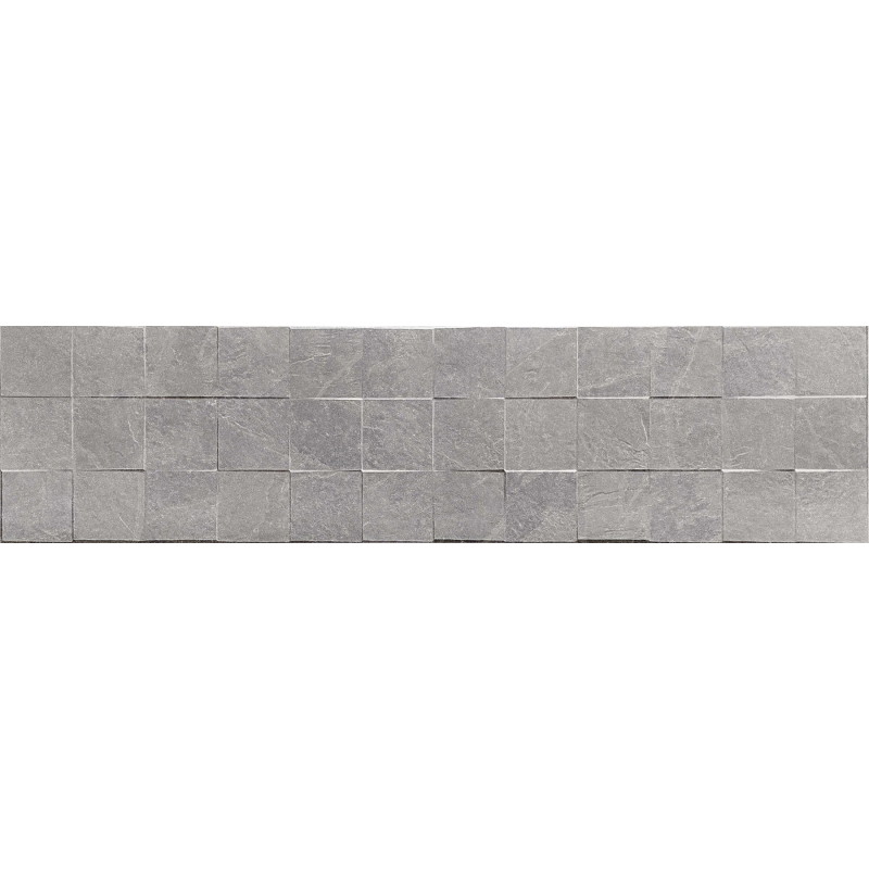 Mexen Icon Lyon Grigio glazovaný gres řez., nástěnná dlaždice 120 x 30 cm, matná - TL712-120-030-51