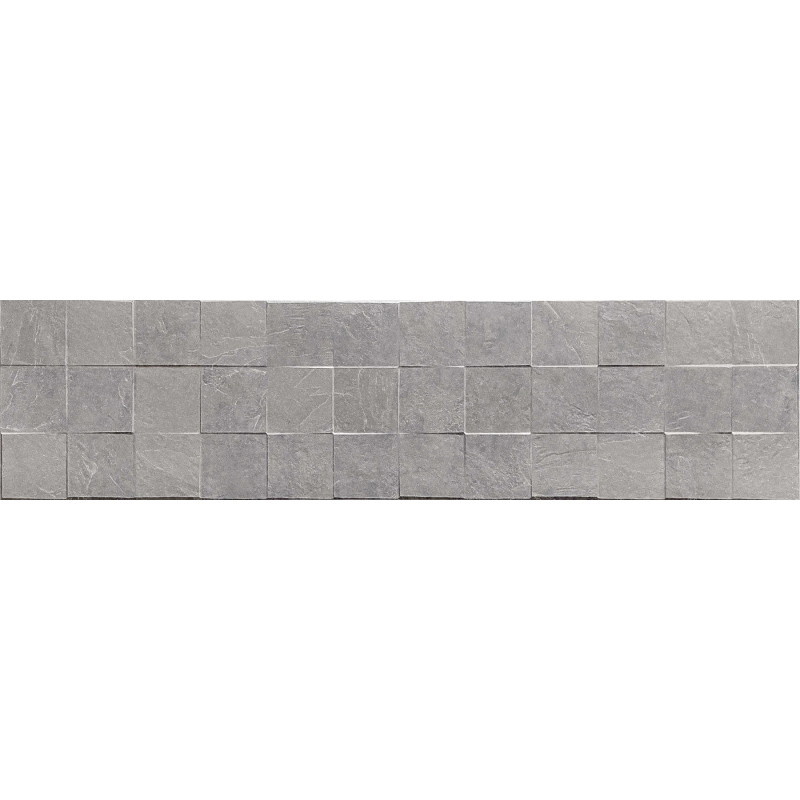 Mexen Icon Lyon Grigio glazovaný gres řez., nástěnná dlaždice 120 x 30 cm, matná - TL712-120-030-51