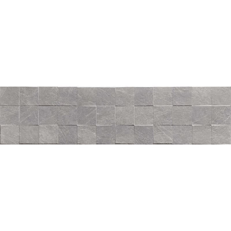 Mexen Icon Lyon Grigio glazovaný gres řez., nástěnná dlaždice 120 x 30 cm, matná - TL712-120-030-51