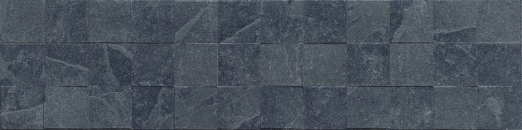 Mexen Icon Lyon Nero gres glazovaný rekt. G1, nástěnná dlažba 120 x 30 cm, matná - TL712-120-030-52