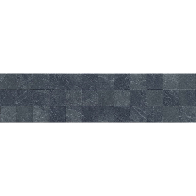 Mexen Icon Lyon Nero gres glazovaný rekt. G1, nástěnná dlažba 120 x 30 cm, matná - TL712-120-030-52