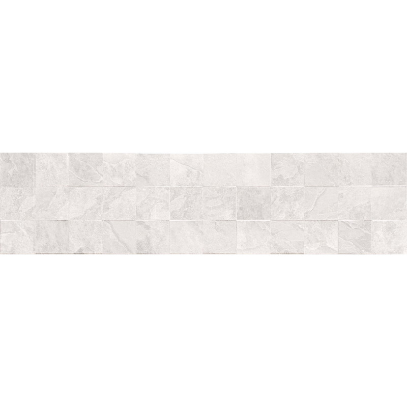 Mexen Icon Lyon Bianco glazované gres rekt. G1, nástěnná dlaždice 120 x 30 cm, mat - TL712-120-030-53