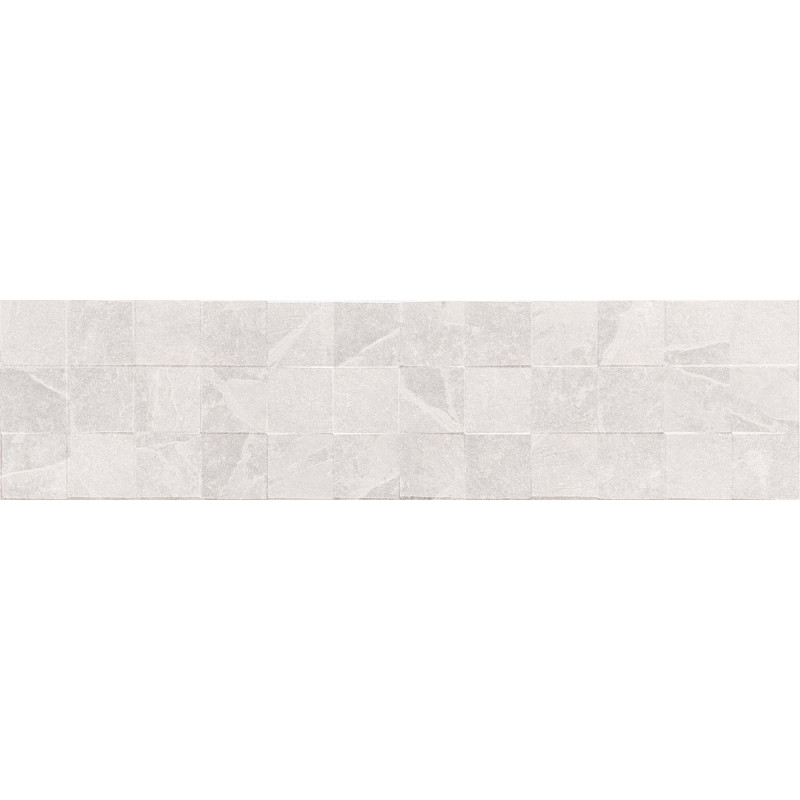 Mexen Icon Lyon Bianco glazované gres rekt. G1, nástěnná dlaždice 120 x 30 cm, mat - TL712-120-030-53