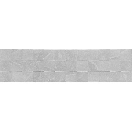 Mexen Icon Lyon Silver glazovaná kamenina rekt. G1, nástěnná dlaždice 120 x 30 cm, matná - TL712-120-030-55