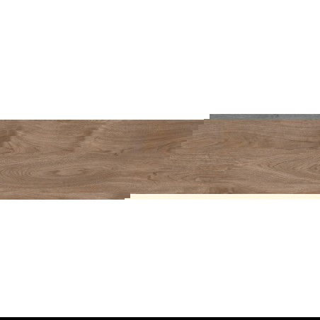 Mexen Riga Hnědý glazovaný rektifikovaný gres G1, dlaždice dřevěného vzhledu na podlahu a stěnu 120 x 30 cm, mat