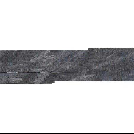 Mexen Riga Lyon Black glazovaný rekt. G1, dlažba s dřevěným vzhledem podlahová–stěnová 120 x 30 cm, matná