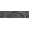 Mexen Riga Lyon Black glazovaný gres rekt. G1, dřevěná obkladová dlaždice 120 x 30 cm, mat - TL713-120-030-50