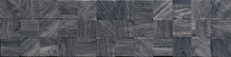 Mexen Riga Lyon Black glazovaný gres rekt. G1, dřevěná obkladová dlaždice 120 x 30 cm, mat - TL713-120-030-50