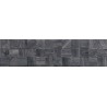 Mexen Riga Lyon Black glazovaný gres rekt. G1, dřevěná obkladová dlaždice 120 x 30 cm, mat - TL713-120-030-50
