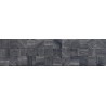 Mexen Riga Lyon Black glazovaný gres rekt. G1, dřevěná obkladová dlaždice 120 x 30 cm, mat - TL713-120-030-50