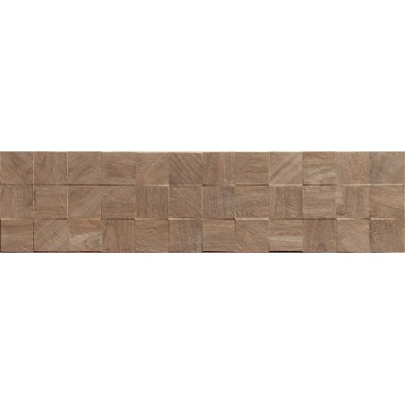 Mexen Riga Lyon Brown gres glazovaný rekt. G1, dřevopodobná stěnová dlaždice 120 x 30 cm, matná - TL713-120-030-51