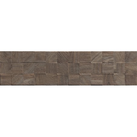 Mexen Riga Lyon Choco gres glazovaný rekt. G1, dlažba se vzhledem dřeva, na stěnu, 120 x 30 cm, mat - TL713-120-030-52