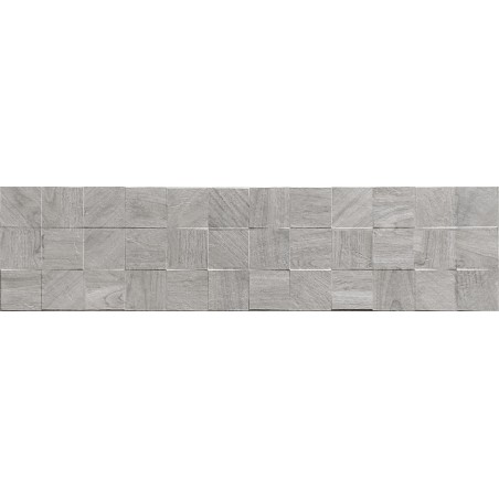 Mexen Riga Lyon Grey gres glazovaný rek. G1, dlaždice dřevopodobná stěnná 120 x 30 cm, mat - TL713-120-030-54