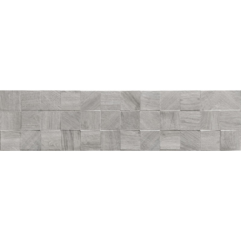 Mexen Riga Lyon Grey gres glazovaný rek. G1, dlaždice dřevopodobná stěnná 120 x 30 cm, mat - TL713-120-030-54