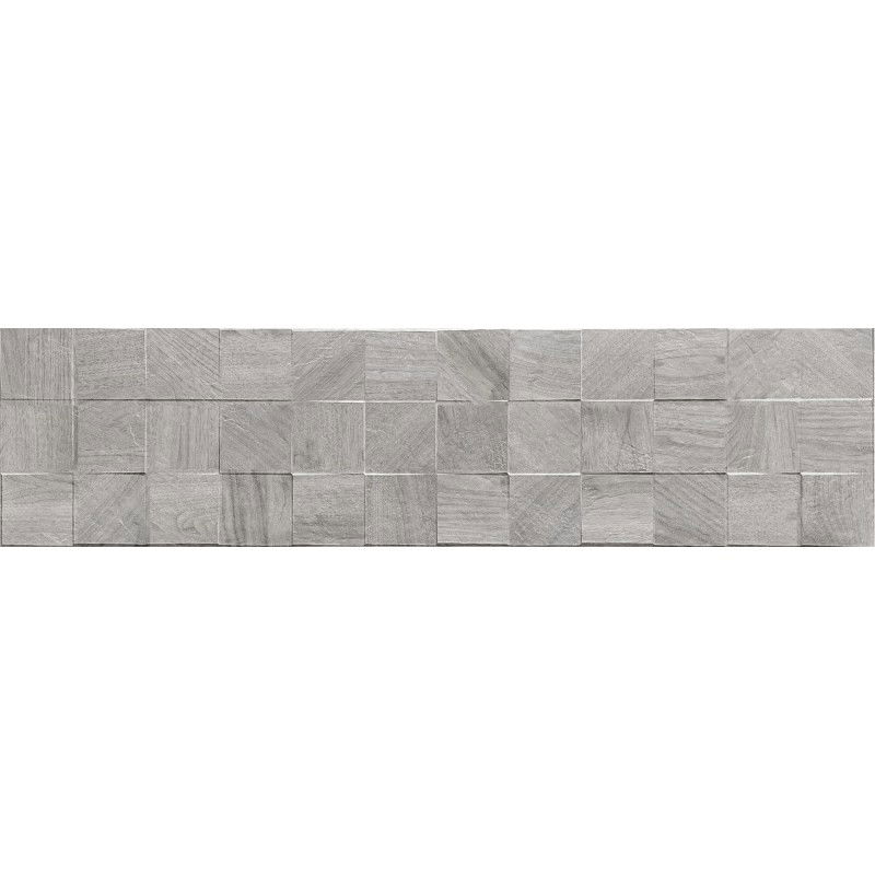 Mexen Riga Lyon Grey leštěný kamenin rek. G1, obkladačka imitace dřeva 120 x 30 cm, matná - TL713-120-030-54