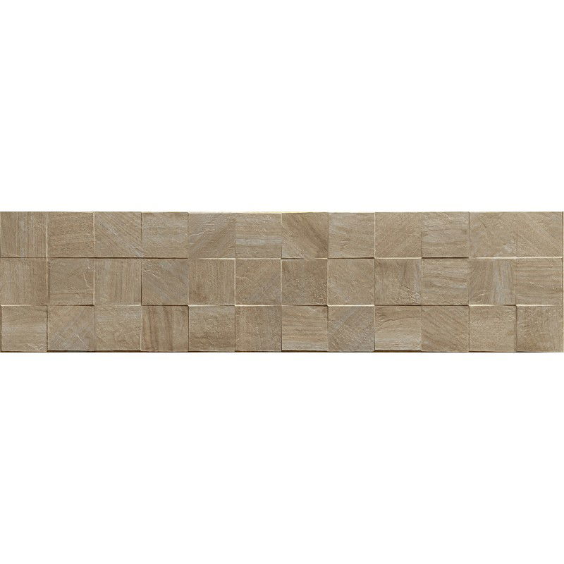 Mexen Riga Lyon Grigio glazovaný gres rekt. G1, dřevěná stěnová dlaždice 120 x 30 cm, mat - TL713-120-030-55