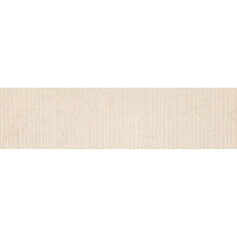 Mexen Flamingo Mayolica Crema glazovaný rekt. G1, stěnová dlaždice 120 x 30 cm, carving - TL715-120-030-51