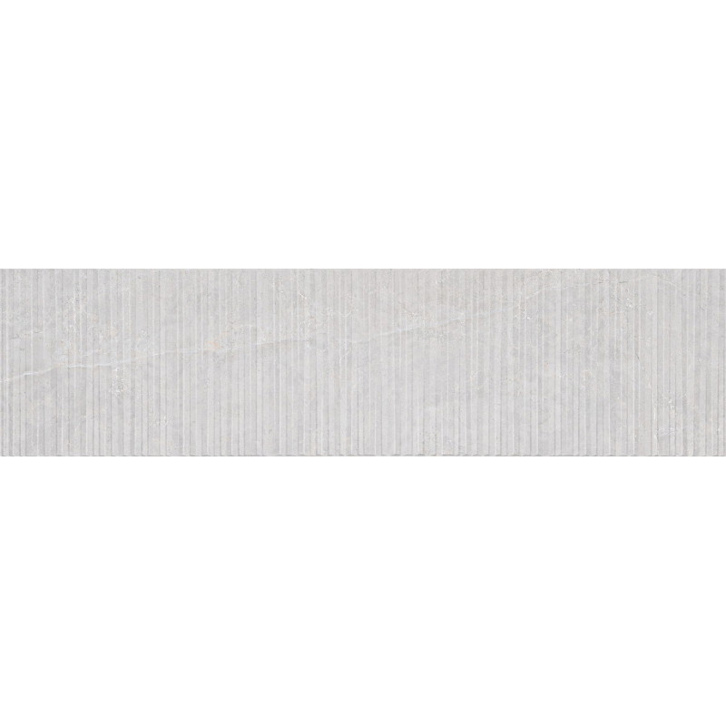 Mexen Flamingo Mayolica Gris glazovaný gres rekt. G1, nástěnná dlaždice 120 x 30 cm, carving - TL715-120-030-52