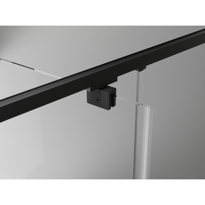 Mexen Exo-R 3S sprchový kout 3-stranný otevírací 120 x 85 cm, transparentní, černý - 819-120-085-70-00-3S