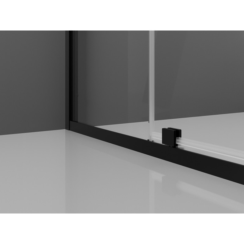 Mexen Exo-3S třístranný sprchový kout 125 x 85 cm, průhledný, černý - 819-125-085-70-00-3S