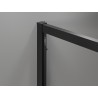 Mexen Exo-R 3S sprchový kout 3-stěnný otevírací 125 x 90 cm, transparentní, černý - 819-125-090-70-00-3S