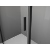 Mexen Exo-R 3S sprchový kout 3-stěnný otevírací 155 x 90 cm, transparentní, černý - 819-155-090-70-00-3S