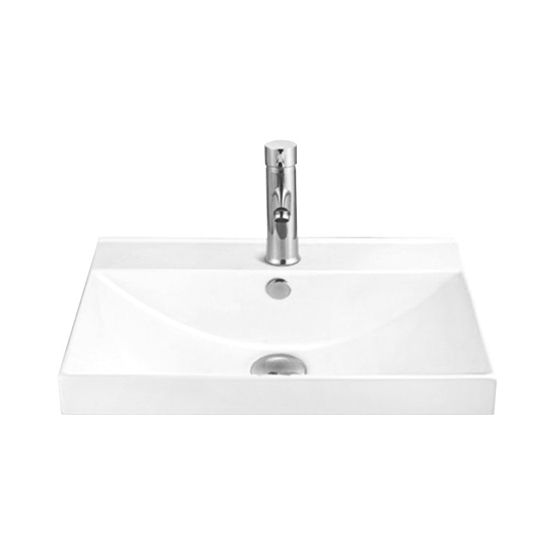 Mexen Mila umyvadlo zapuštěné do desky 60 x 46 cm, bílá - 25296000