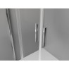 Mexen Exo-S Duo 3S sprchový kout 3-stranný posuvný 130 x 80 cm, transparentní, chrom - 8152-130-080-01-00-3S