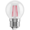Mexen Vintis LED žárovka filament E27, G45, 4W, 55 lm, červená - L156-E27-04XX-45